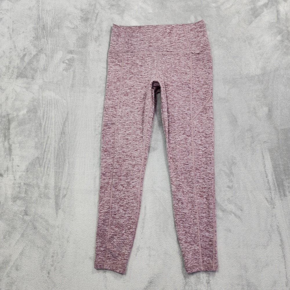 Thrive Societe Leggings Womens M Pink High‎ Rise Ankle Stretch Yoga Gym Workout